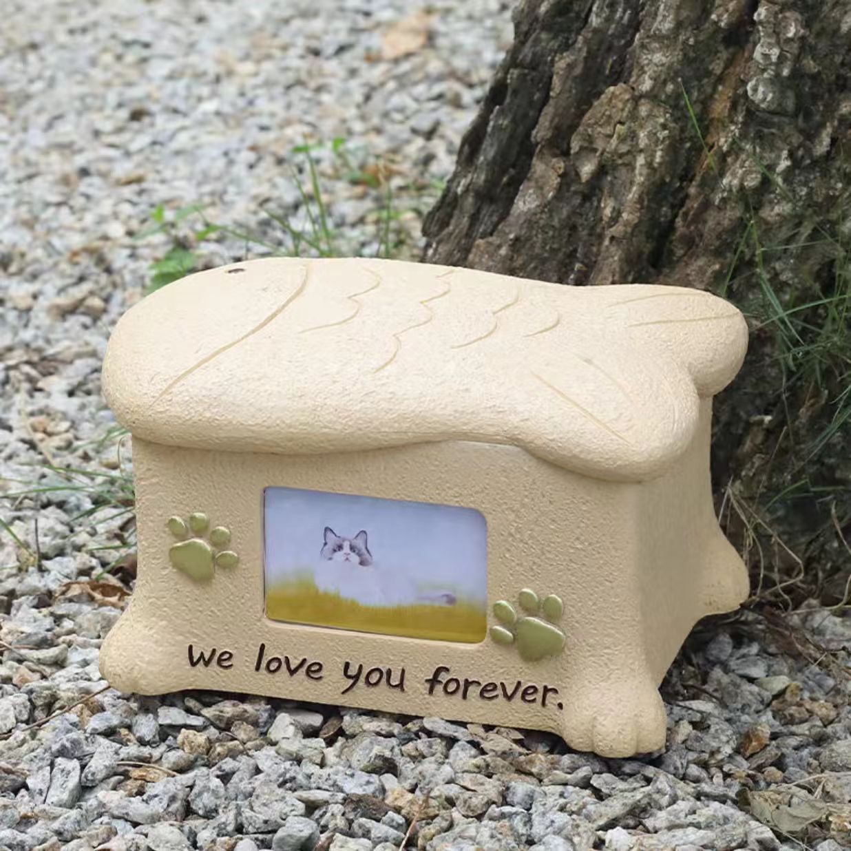 Pet Ash Keepsake Box | Mini Pet Urn for Cat & Dog Memorial