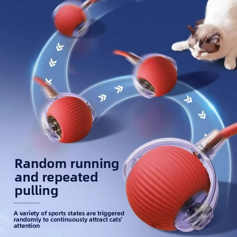 Interactive Cat Toy Ball, Automatically Rolling electric Ball,A gift for Pets.,Suitable for indoor cats/dogs. A gift for Pets, Equipped with ensing function, Bring the fun of chasing tails, Keep pets busy and enjoy rich exercise activities.