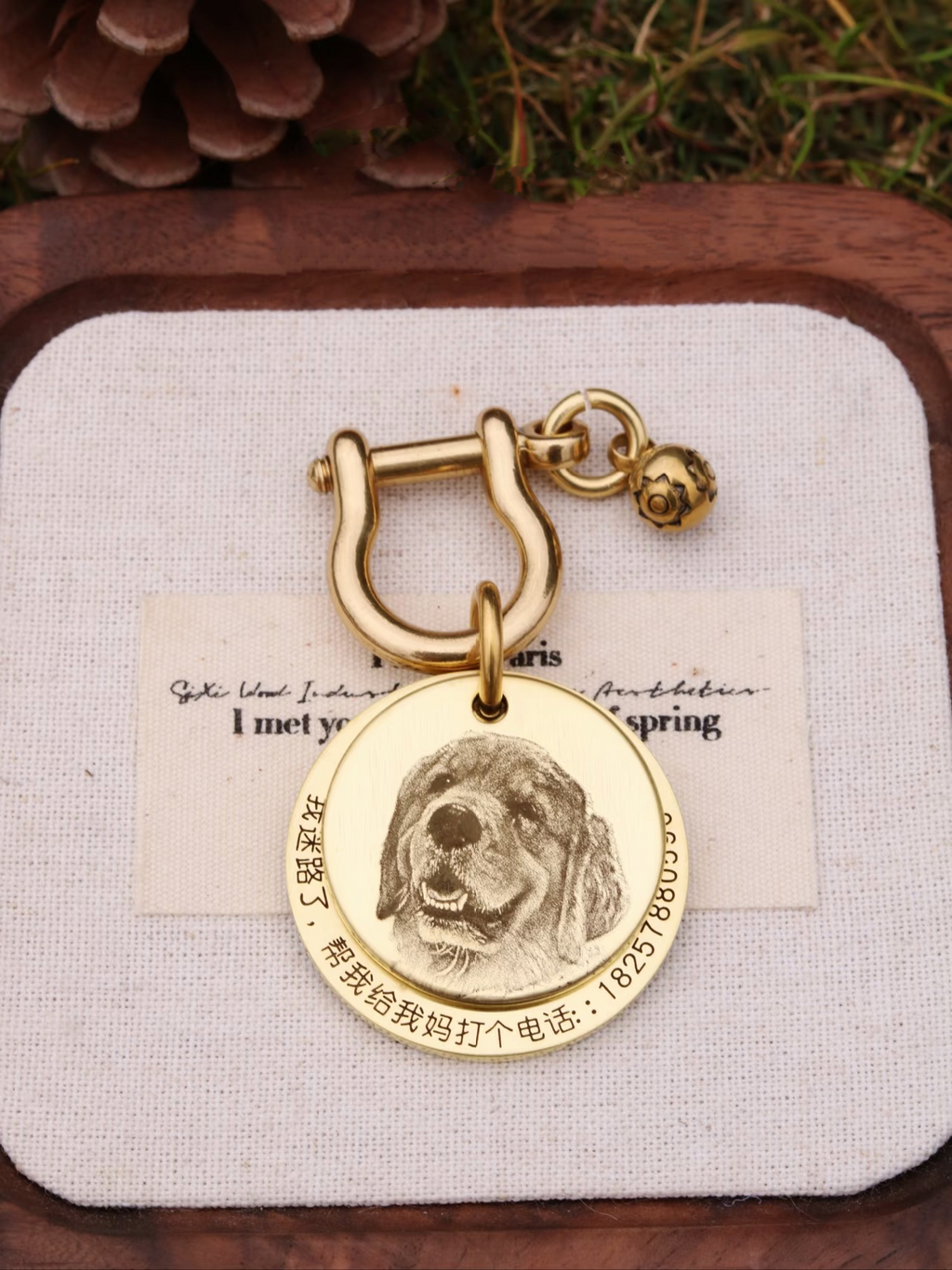 Personalized Pet ID Tag | Custom Engraved Dog & Cat Name Tag – Durable & Stylish