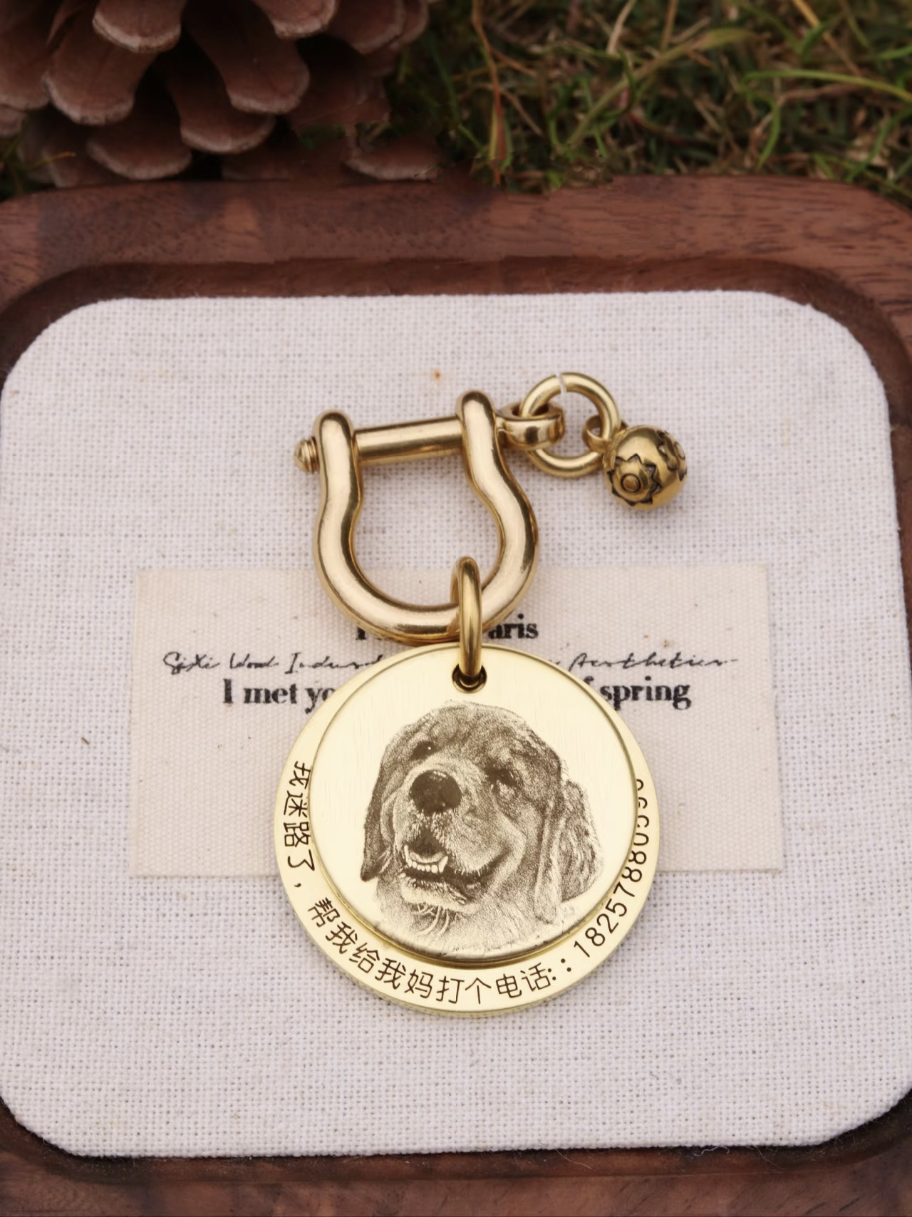 Personalized Pet ID Tag | Custom Engraved Dog & Cat Name Tag – Durable & Stylish