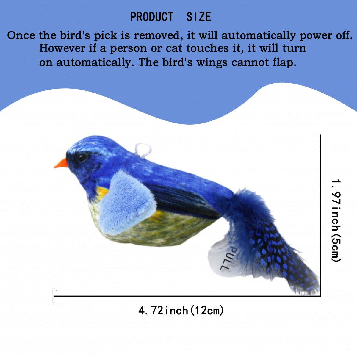 Interactive Chirping Bird Cat Toy | Realistic Sound & Fun Playtime