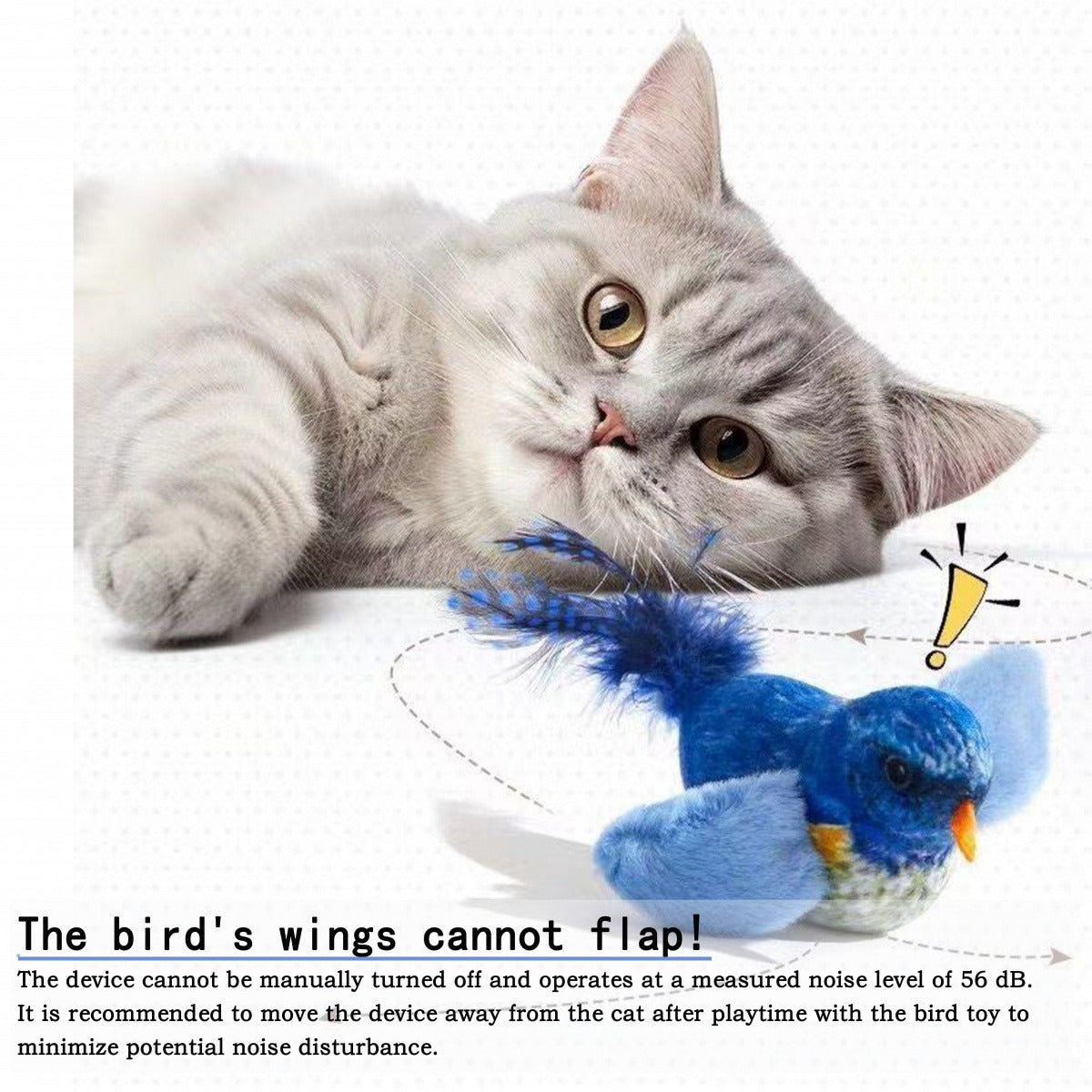 Interactive Chirping Bird Cat Toy | Realistic Sound & Fun Playtime