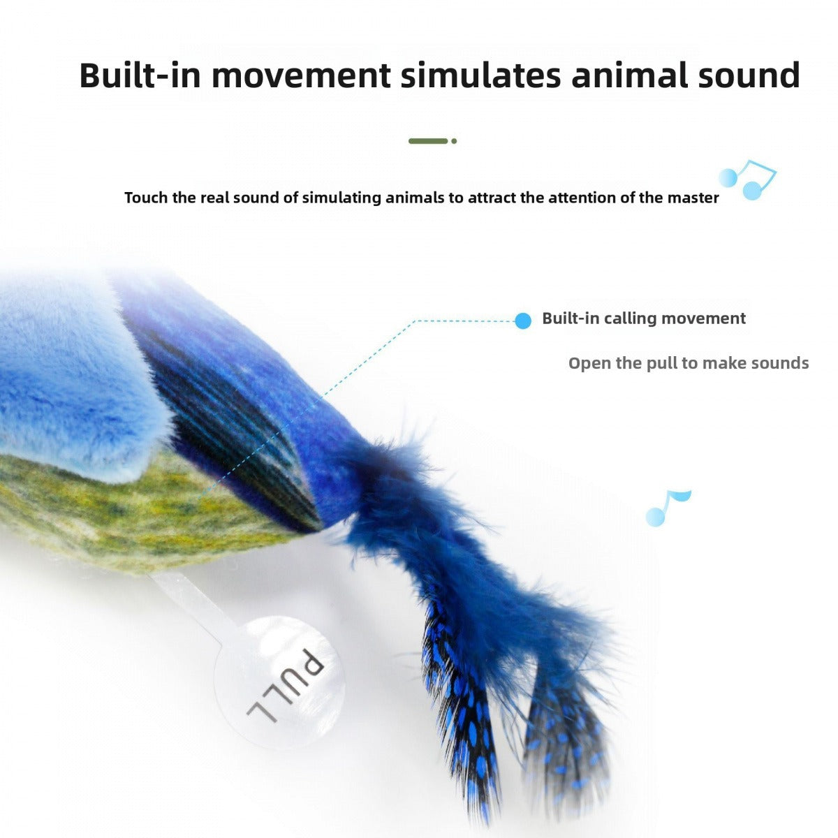 Interactive Chirping Bird Cat Toy | Realistic Sound & Fun Playtime