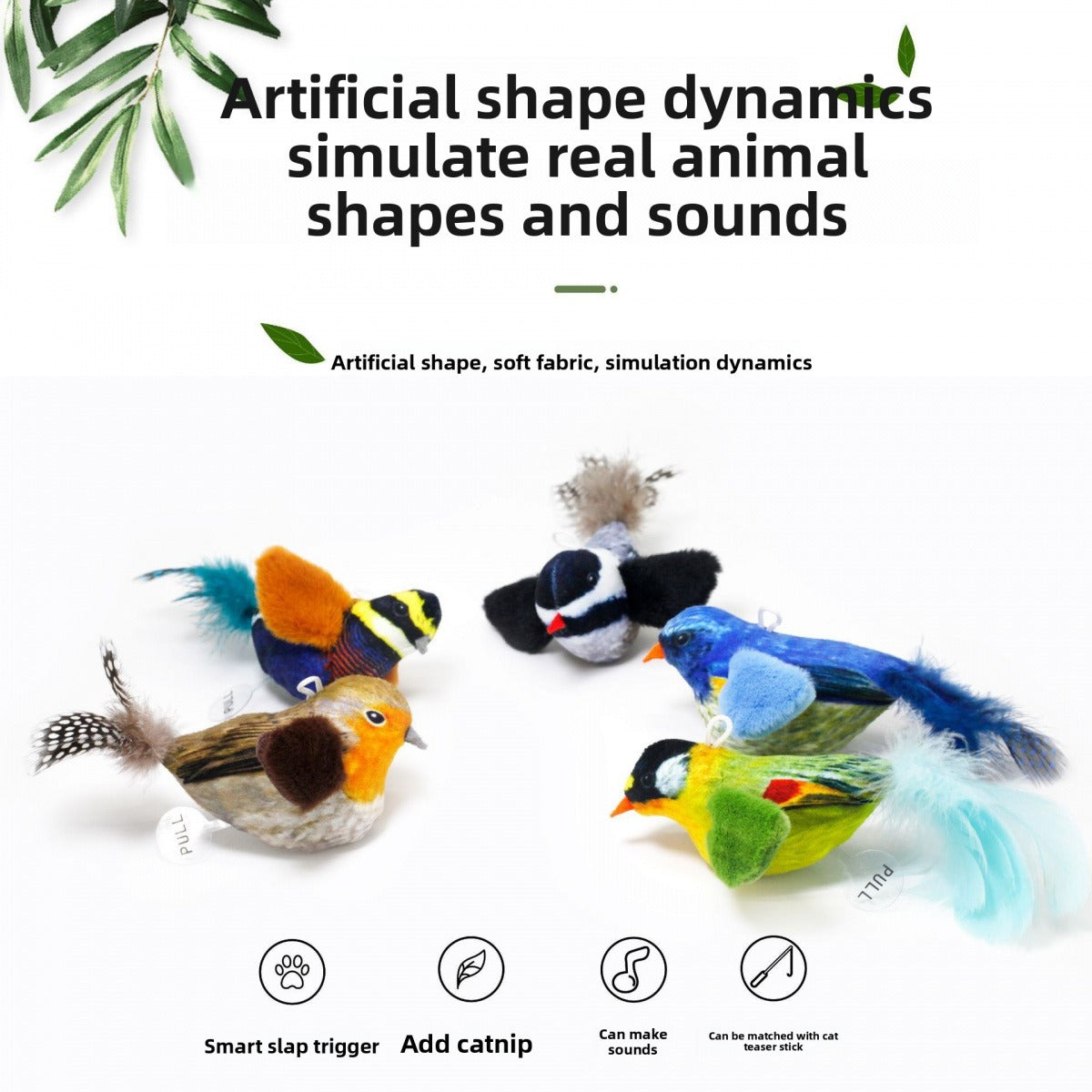 Interactive Chirping Bird Cat Toy | Realistic Sound & Fun Playtime