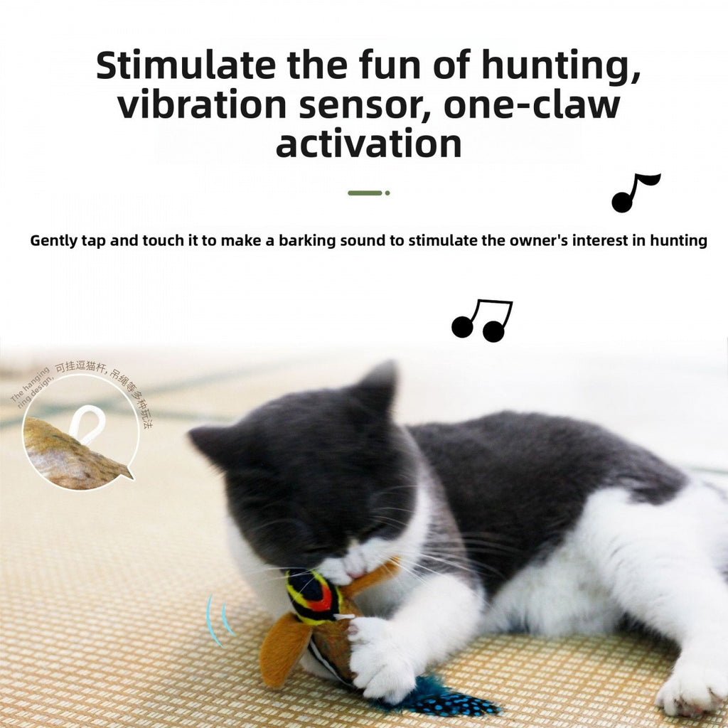 Interactive Chirping Bird Cat Toy | Realistic Sound & Fun Playtime