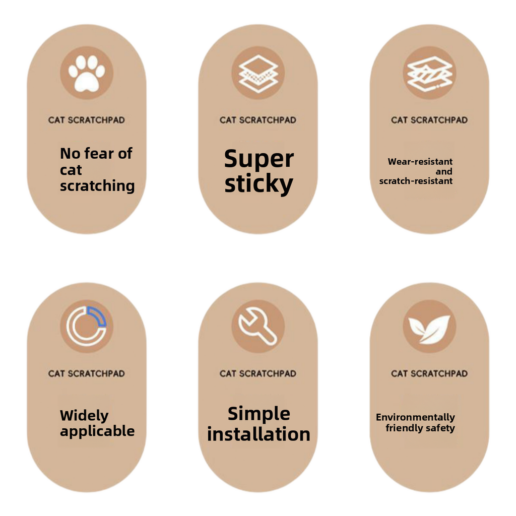 Cat Scratch Board | Durable Sisal Mat, Wall & Floor Mount Scratcher