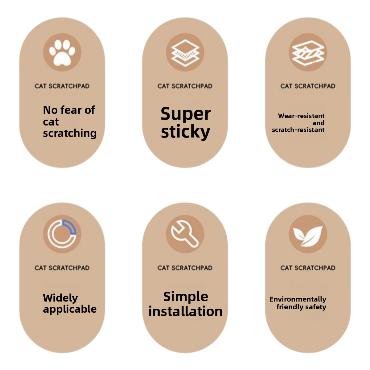 Cat Scratch Board | Durable Sisal Mat, Wall & Floor Mount Scratcher