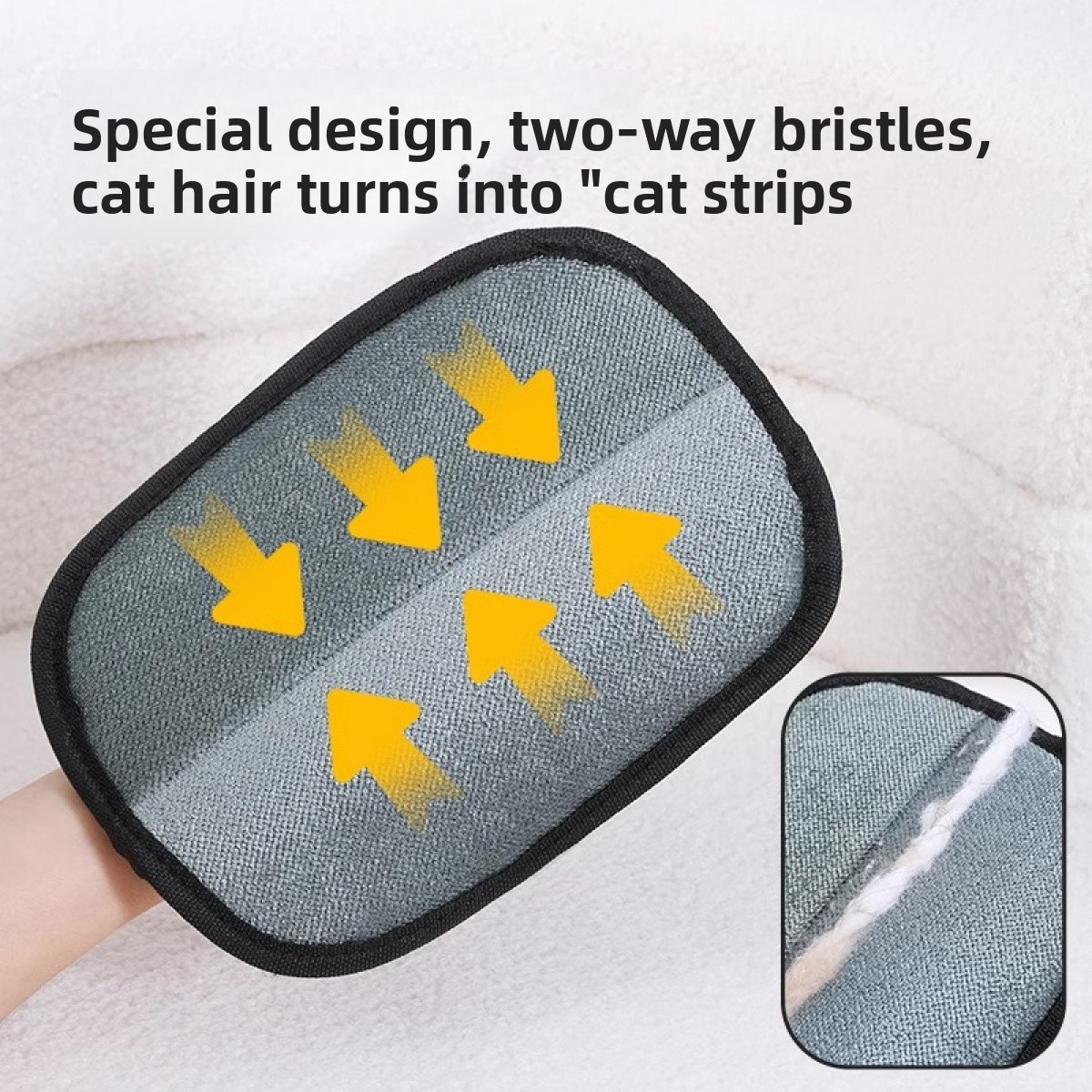 Static Pet Hair Removal Glove | Gentle Cat & Dog Grooming Tool