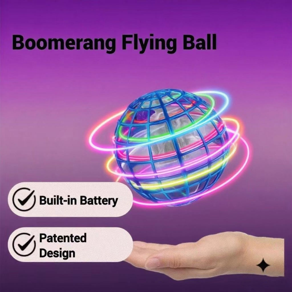 Flying Spinner Ball for Pets | Interactive LED Boomerang Toy – Pawrapal