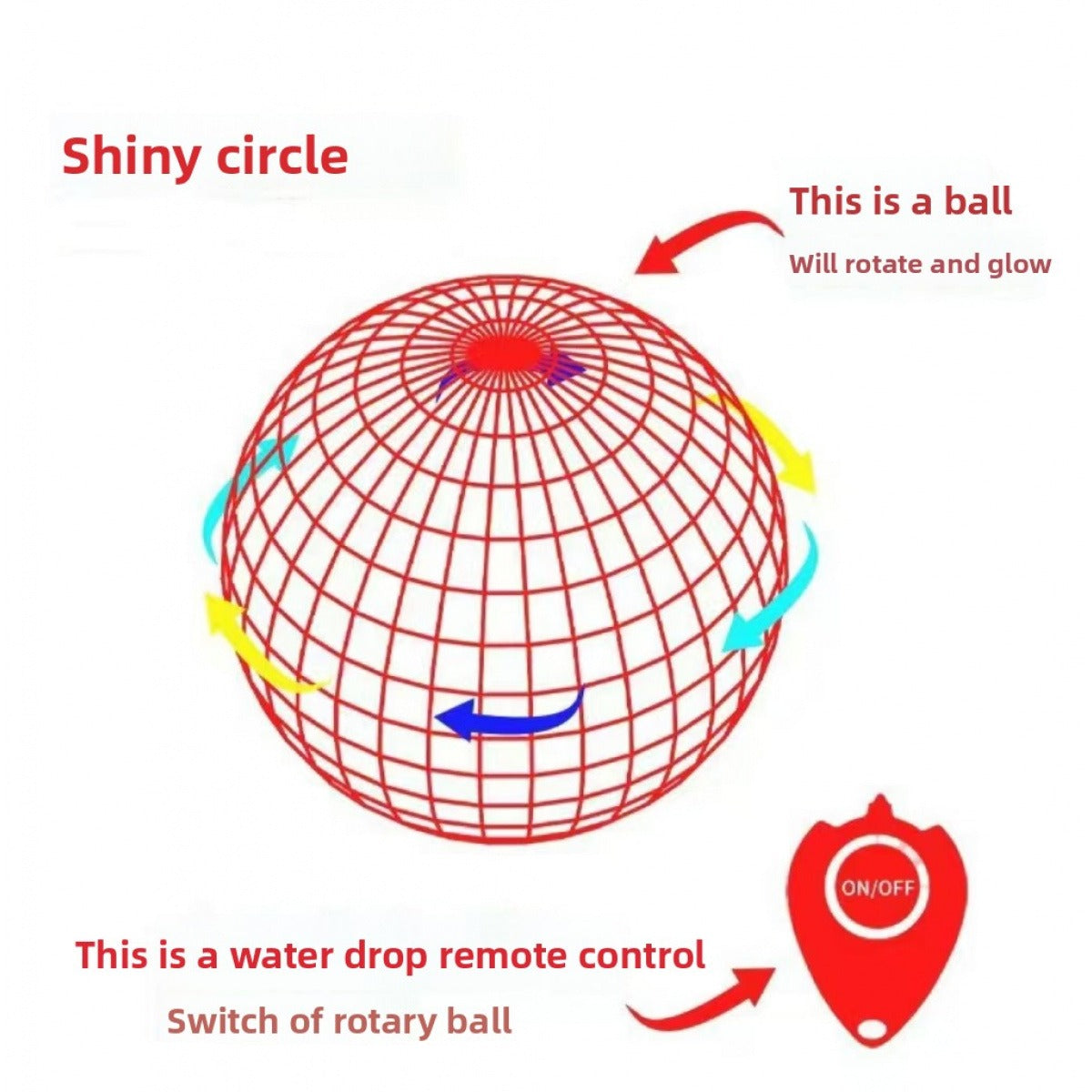 Flying Spinner Ball for Pets | Interactive LED Boomerang Toy 