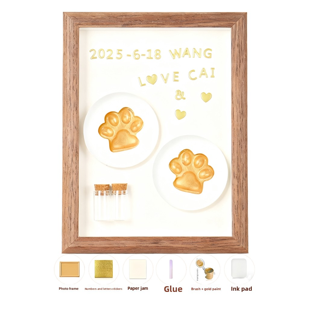 DIY Pet Paw Print Kit | Safe Ink Stamp for Pet Memory & Keepsake