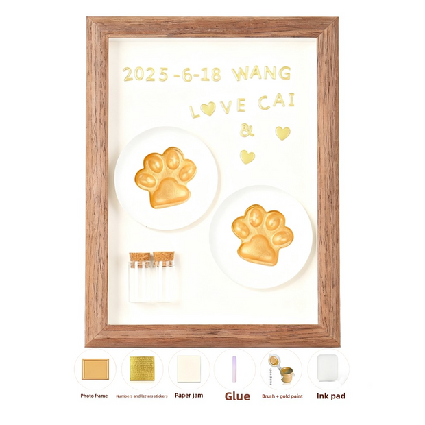 DIY Pet Paw Print Kit | Safe Ink Stamp for Pet Memory & Keepsake