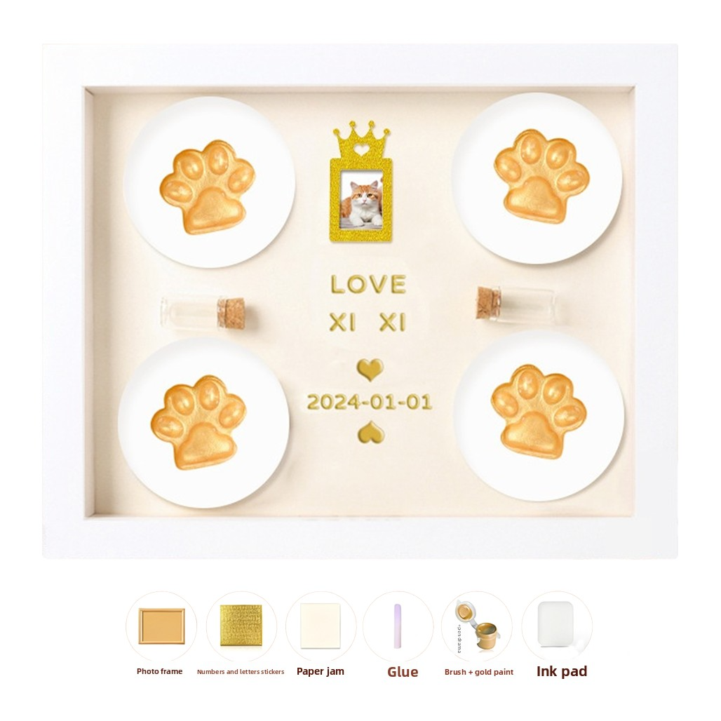 DIY Pet Paw Print Kit | Safe Ink Stamp for Pet Memory & Keepsake