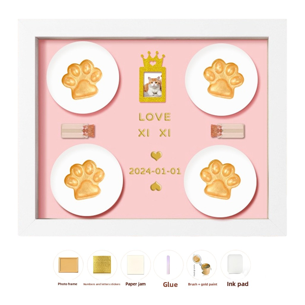 DIY Pet Paw Print Kit | Safe Ink Stamp for Pet Memory & Keepsake