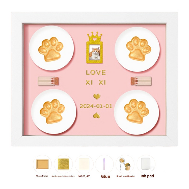 DIY Pet Paw Print Kit | Safe Ink Stamp for Pet Memory & Keepsake