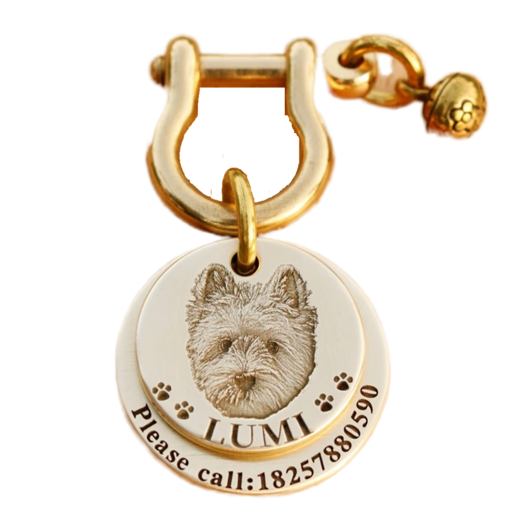 Personalized Pet ID Tag | Custom Engraved Dog & Cat Name Tag – Durable & Stylish