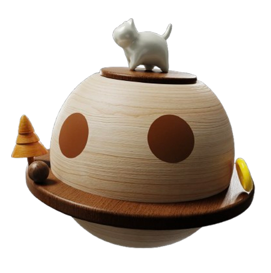 Pet Ash Keepsake Box | Mini Pet Urn for Cat & Dog Memorial