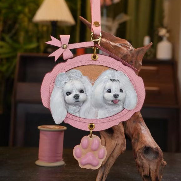 Custom Pet Leather Engraving | Personalized Pet Memorial Gift, Handcrafted Keepsake