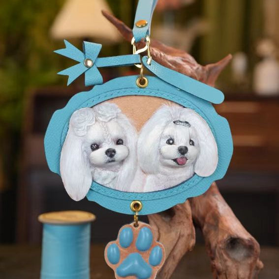 Custom Pet Leather Engraving | Personalized Pet Memorial Gift, Handcrafted Keepsake