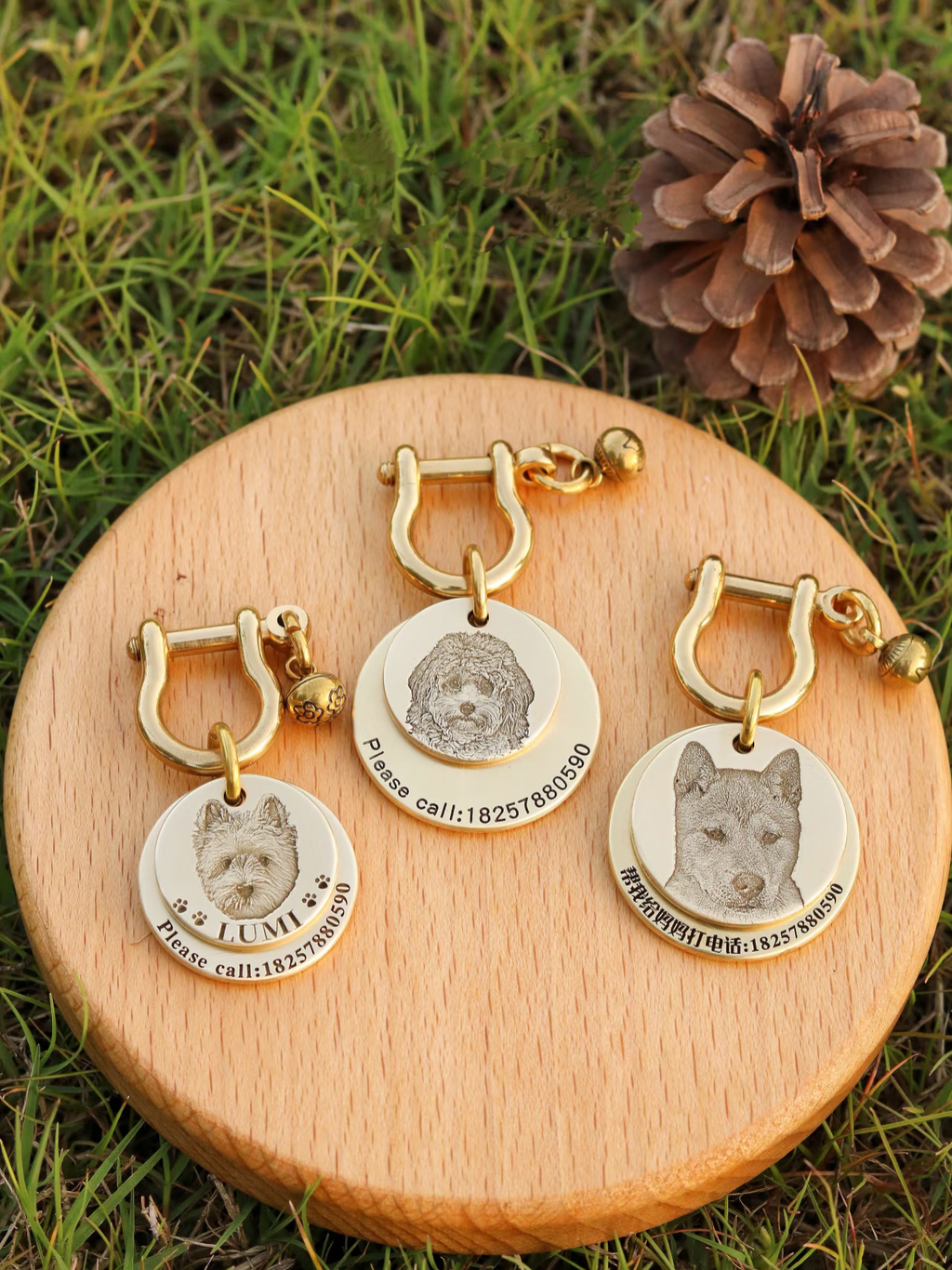 Personalized Pet ID Tag | Custom Engraved Dog & Cat Name Tag – Durable & Stylish