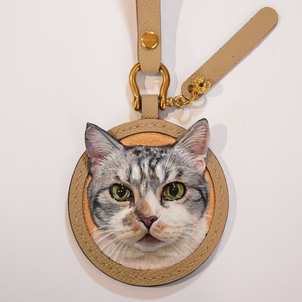 Custom Pet Leather Engraving | Personalized Pet Memorial Gift, Handcrafted Keepsake