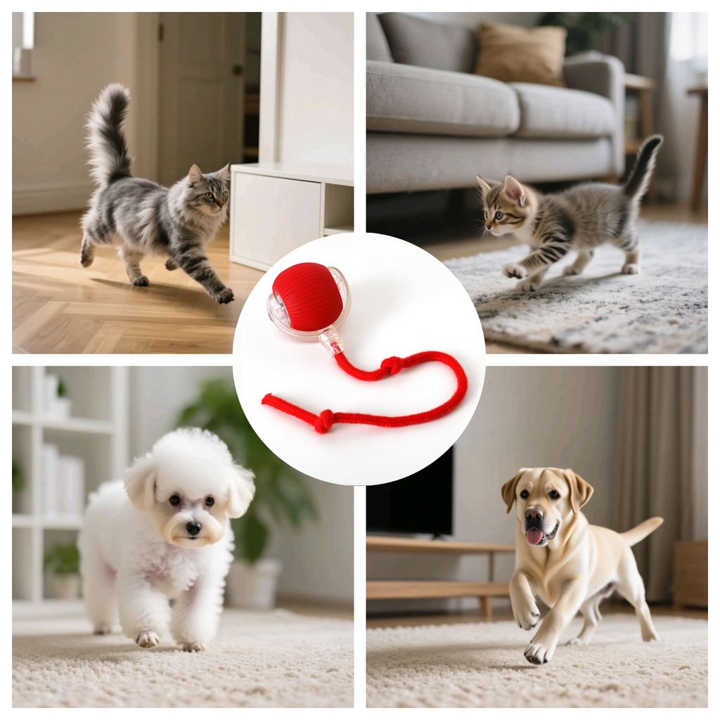 Interactive Cat Toy Ball, Automatically Rolling electric Ball,A gift for Pets.,Suitable for indoor cats/dogs. A gift for Pets, Equipped with ensing function, Bring the fun of chasing tails, Keep pets busy and enjoy rich exercise activities.
