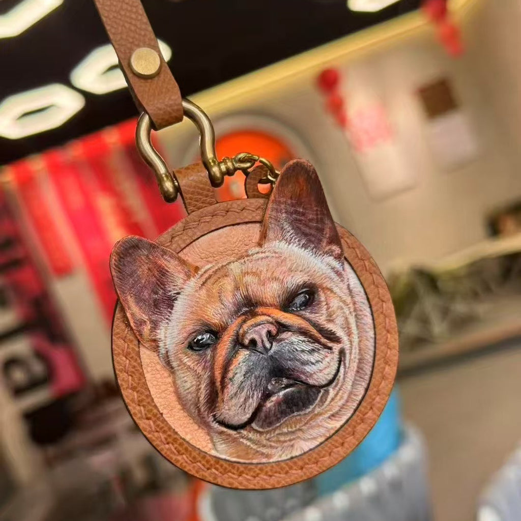 Custom Pet Leather Engraving | Personalized Pet Memorial Gift, Handcrafted Keepsake