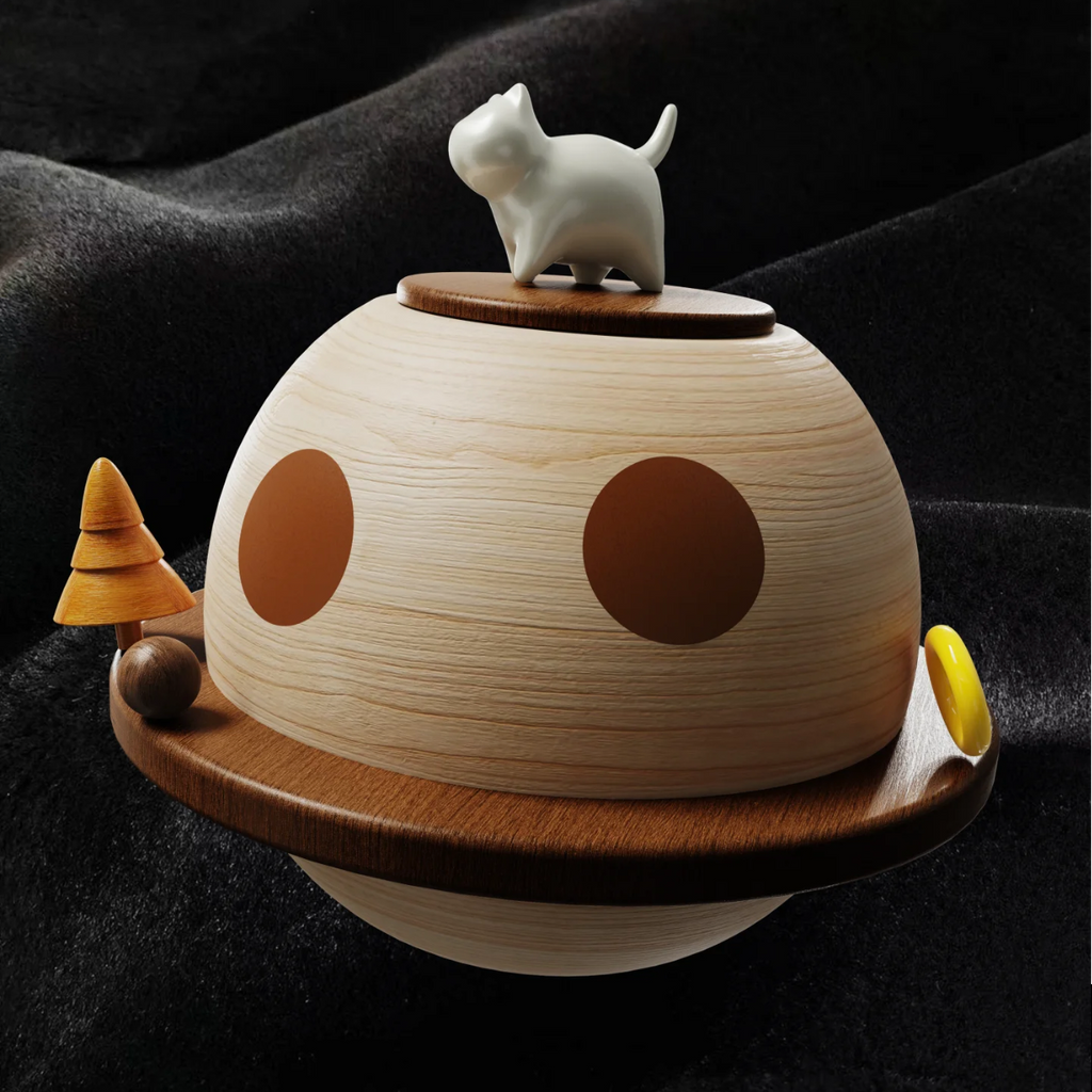 Pet Ash Keepsake Box | Mini Pet Urn for Cat & Dog Memorial