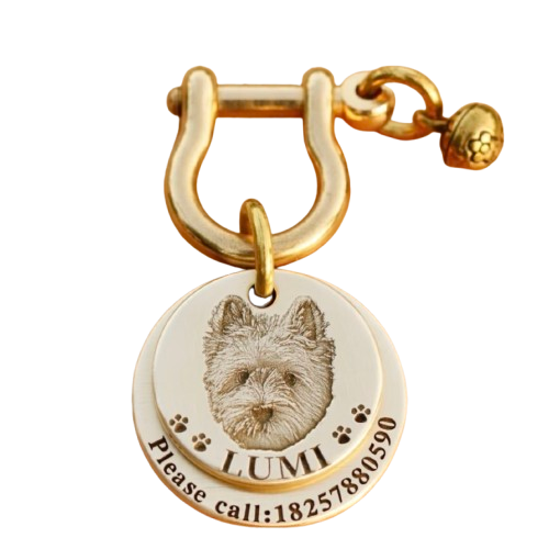 Personalized Pet ID Tag | Custom Engraved Dog & Cat Name Tag – Durable & Stylish