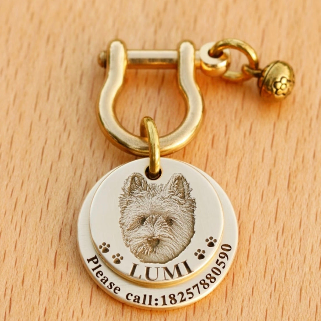 Personalized Pet ID Tag | Custom Engraved Dog & Cat Name Tag – Durable & Stylish