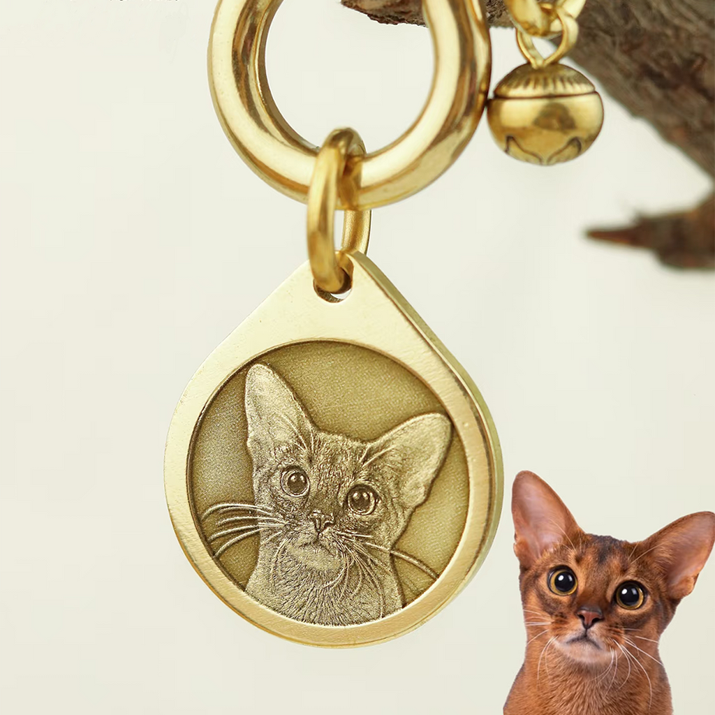 Personalized Pet ID Tag | Custom Engraved Dog & Cat Name Tag – Durable & Stylish