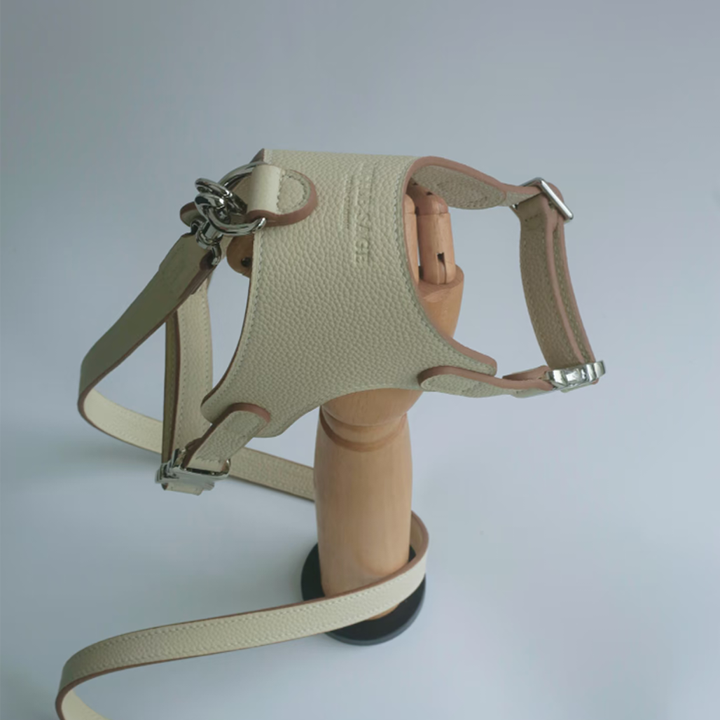 Luxury Leather Pet Harness | Handmade Dog & Cat Collar by Pawrapal | Adjustable Designer Harness