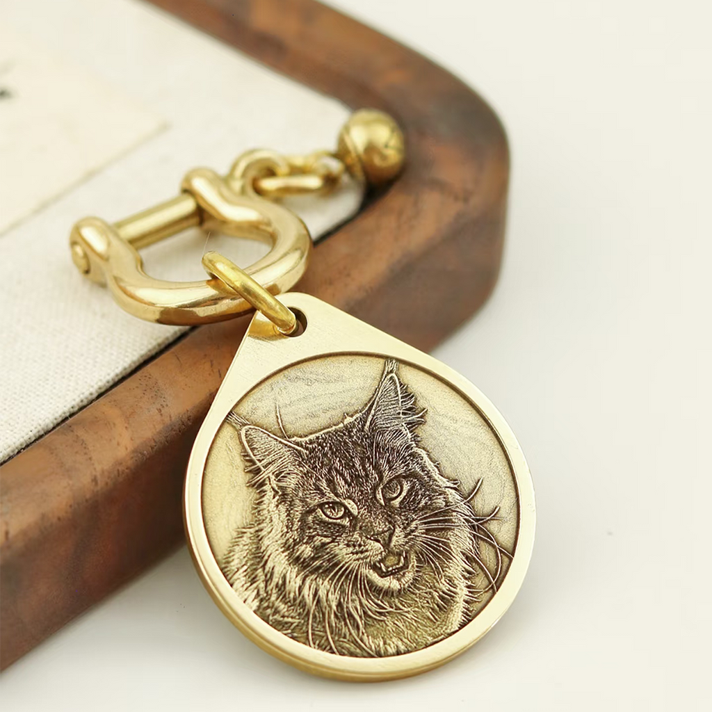 Personalized Pet ID Tag | Custom Engraved Dog & Cat Name Tag – Durable & Stylish