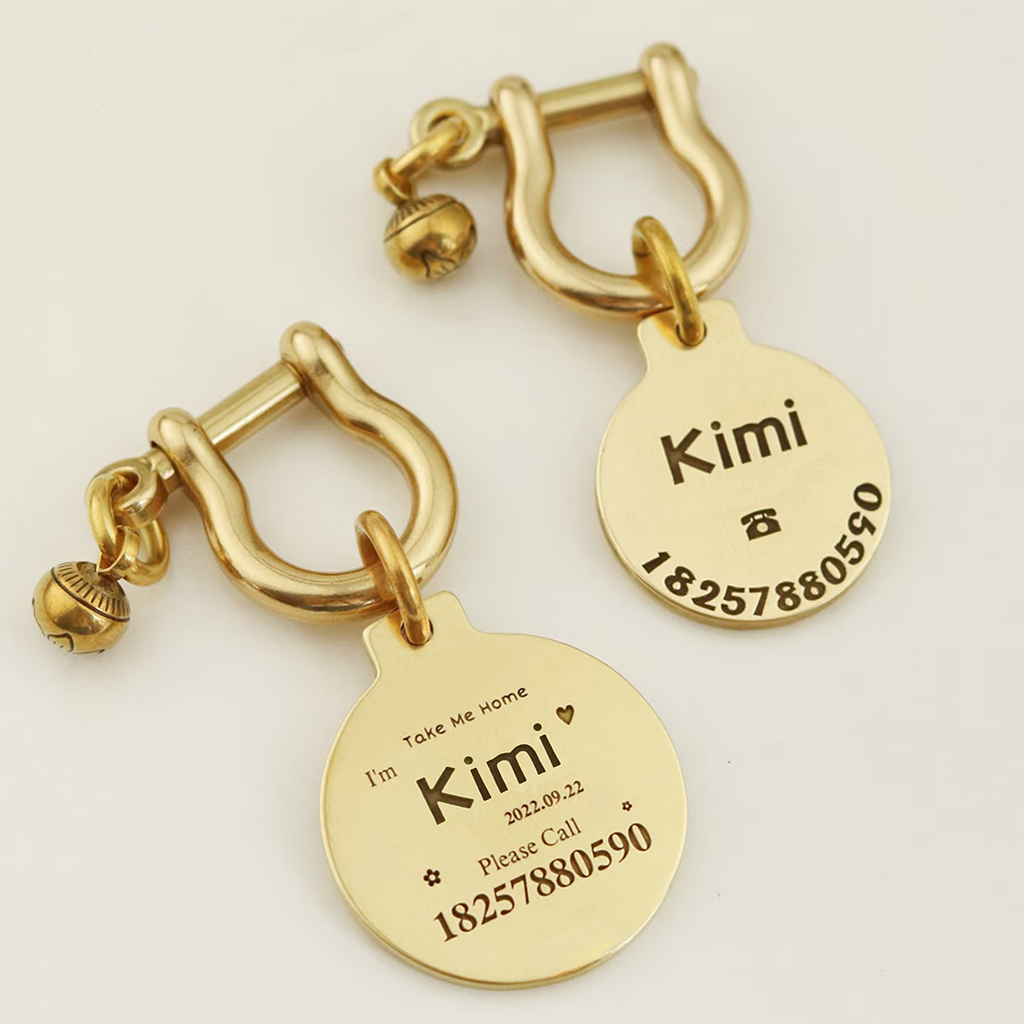 Personalized Pet ID Tag | Custom Engraved Dog & Cat Name Tag – Durable & Stylish
