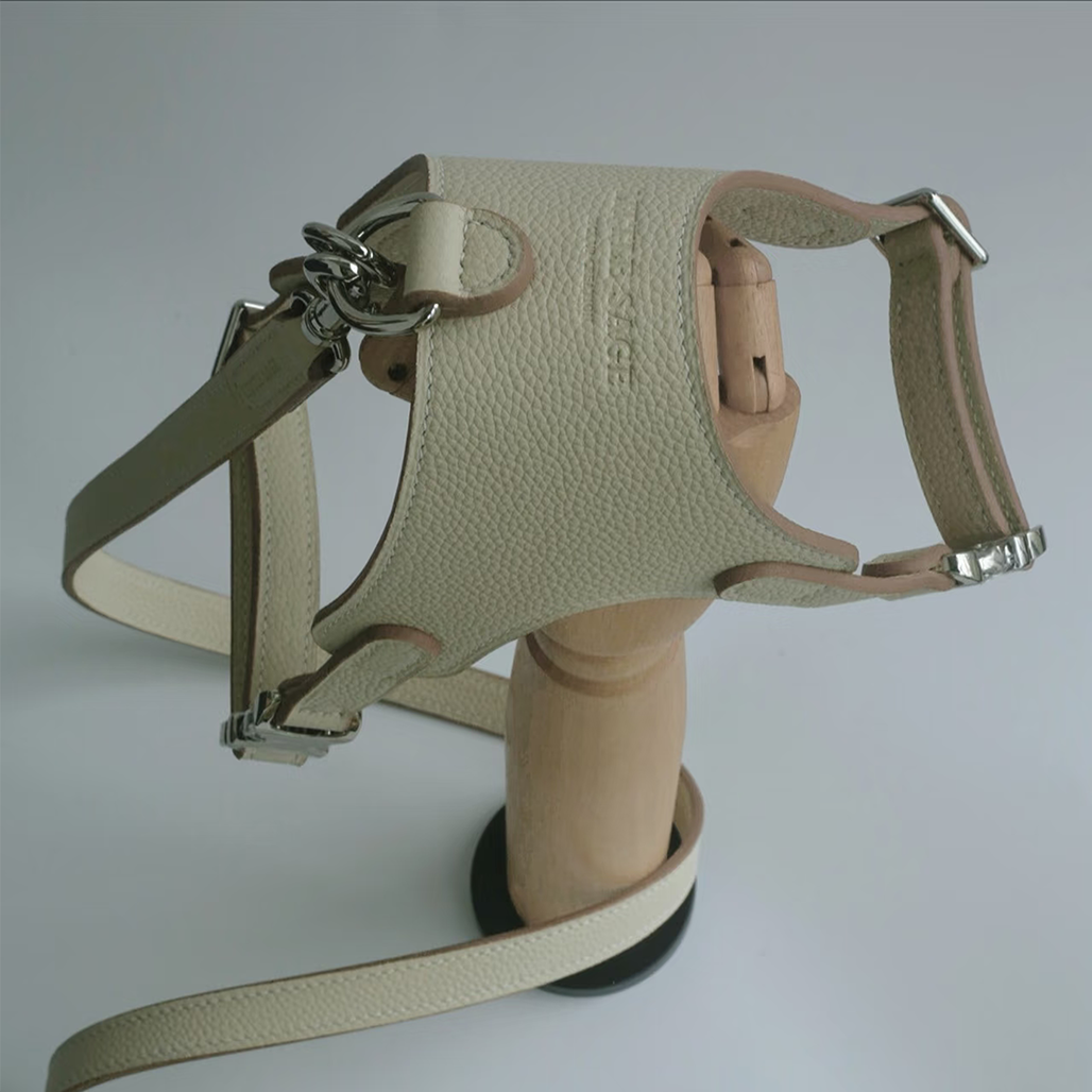 Luxury Leather Pet Harness | Handmade Dog & Cat Collar by Pawrapal | Adjustable Designer Harness