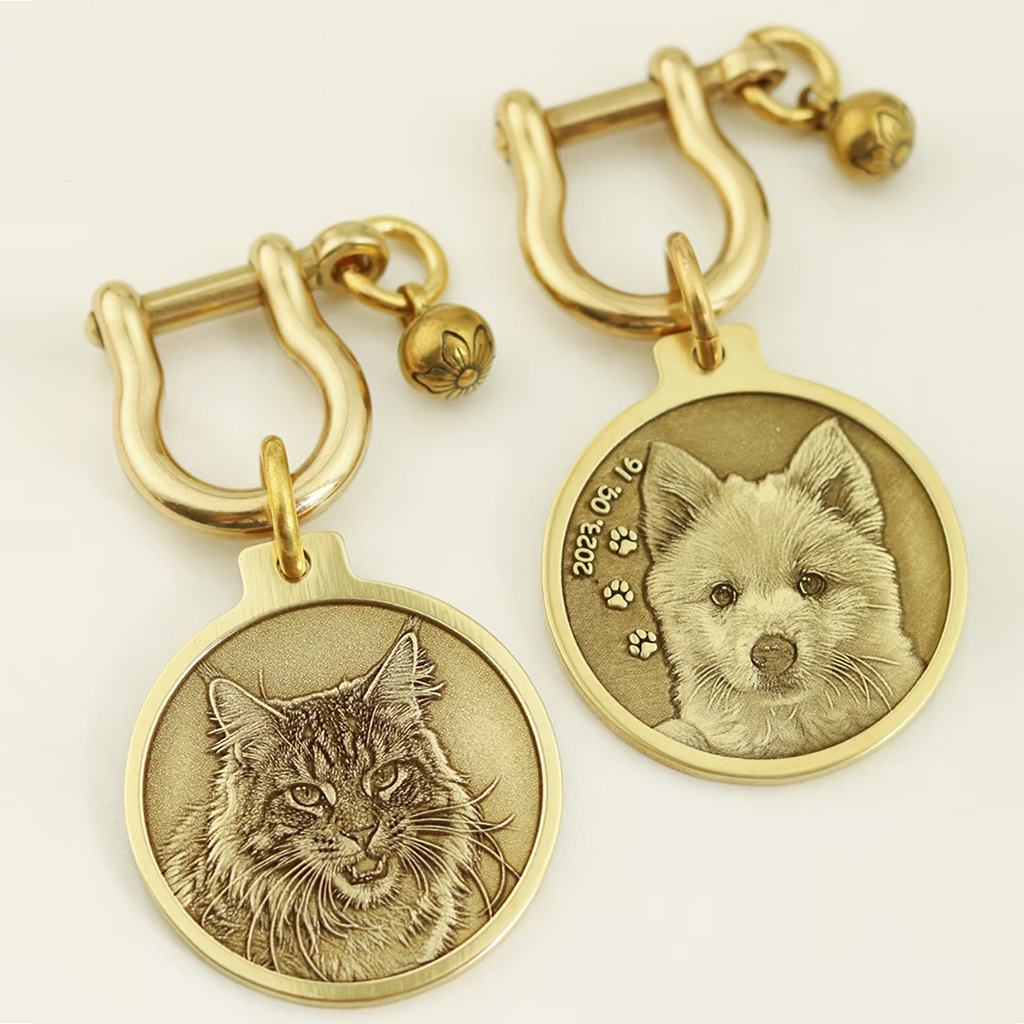 Personalized Pet ID Tag | Custom Engraved Dog & Cat Name Tag – Durable & Stylish