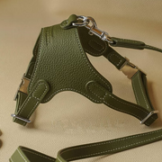 Luxury Leather Pet Harness | Handmade Dog & Cat Collar by Pawrapal | Adjustable Designer Harness
